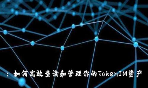 : 如何高效查询和管理你的TokenIM资产