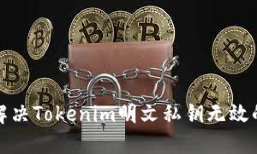 如何解决Tokenim明文私钥无效的问题